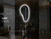 Neregulārais spogulis ar LED apgaismojumu dekoratīvs dizains S222 #7