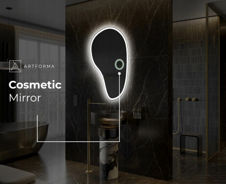 Neregulārais spogulis ar LED apgaismojumu dekoratīvs dizains S222 #5