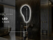 Neregulārais spogulis ar LED apgaismojumu, dekoratīvs dizains S223 #8