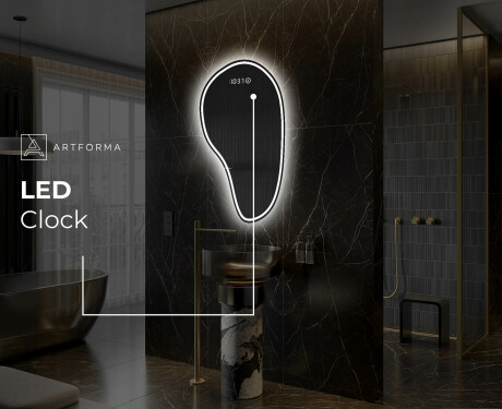 Neregulārais spogulis ar LED apgaismojumu, dekoratīvs dizains S223 #8