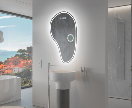 Neregulārais spogulis ar LED apgaismojumu, dekoratīvs dizains S223 #9
