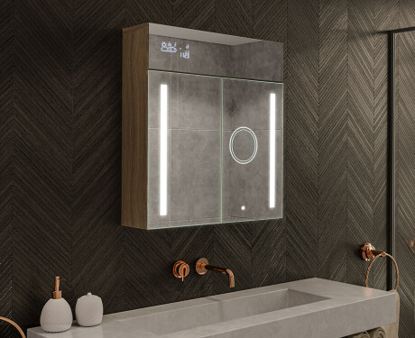 Szafka łazienkowa z lustrem LED L02 Emily 66,5 x 72cm