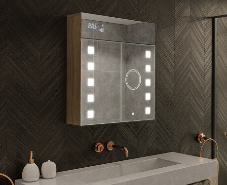 LED apgaismots spoguļstikls - L03 Emily 66,5 x 72cm