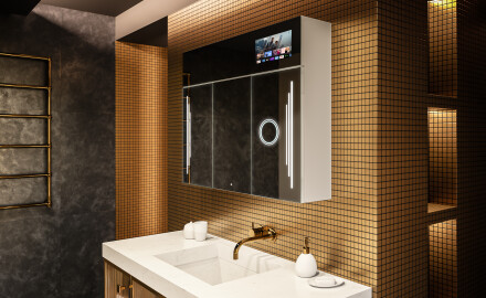 Szafka łazienkowa z lustrem Smart LED - L27 Sarah 100 x 72cm