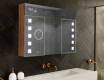 SZAFKA ŁAZIENKOWA Z LUSTREM LED - L03 EMILY 100 x 72cm