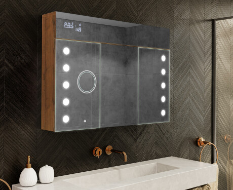 LED apgaismots spoguļstikls - L06 Emily 100 x 72cm