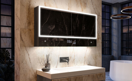 Szafka łazienkowa z Lustrem LED dwudrzwiowa Lily 100 x 72,5cm