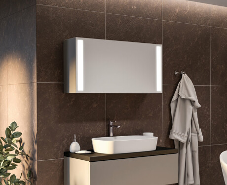 LED apgaismots spoguļskapītis Sofia 100 x 50cm