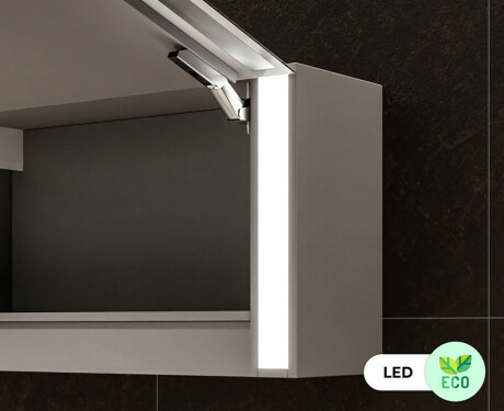 LED apgaismots spoguļskapītis Sofia 100 x 50cm #7