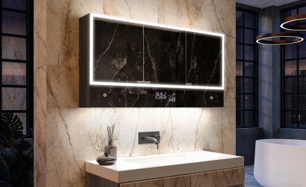Szafka łazienkowa z Lustrem LED trzydrzwiowa Lily 100 x 72,5cm