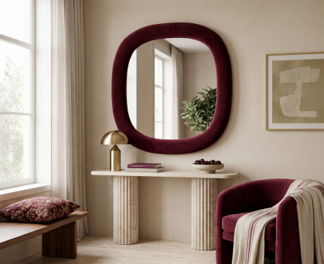Dizaina polsterēts spogulis - Velora Arco #3