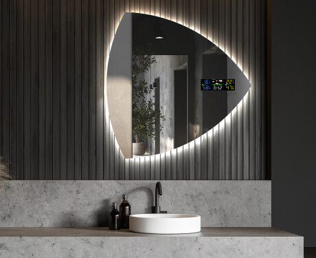 Lustro LED nieregularne z oświetleniem na ścianę T221 #5