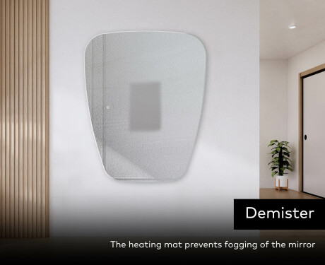 Neregulārais spogulis ar LED apgaismojumu dekoratīvs dizains Z221 #8