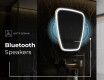 Neregulārais spogulis ar LED apgaismojumu dekoratīvs dizains Z222 #6