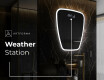 Neregulārais spogulis ar LED apgaismojumu dekoratīvs dizains Z222 #7