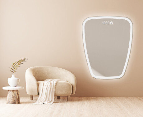 Neregulārais spogulis ar LED apgaismojumu dekoratīvs dizains Z222 #4