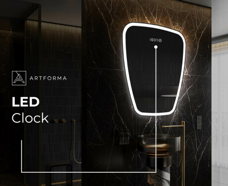 Neregulārais spogulis ar LED apgaismojumu dekoratīvs dizains Z222 #7