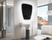 Neregulārais spogulis ar LED apgaismojumu dekoratīvs dizains Z222 #9