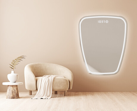 Neregulārais spogulis ar LED apgaismojumu, dekoratīvs dizains Z223 #4