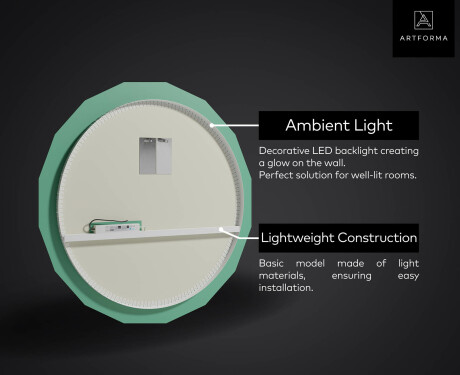 LED vannas istabas spogulis ar aizmugurējo apgaismojumu L113 #3
