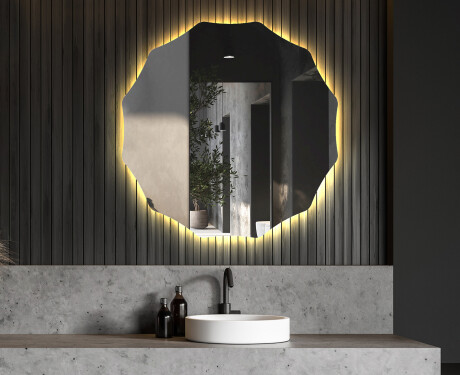 LED vannas istabas spogulis ar aizmugurējo apgaismojumu L192