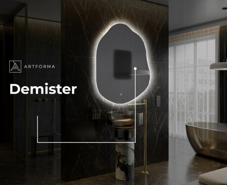 Neregulārais spogulis ar LED apgaismojumu, dekoratīvs dizains E221 #9