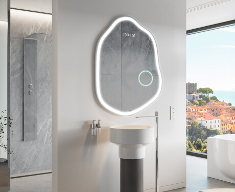 Lustro asymetryczne łazienkowe podświetlane LED E222 #4
