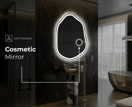 Neregulārais spogulis ar LED apgaismojumu, dekoratīvs dizains E222 #5