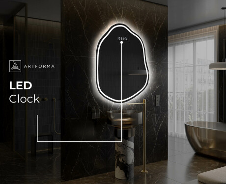 Neregulārais spogulis ar LED apgaismojumu, dekoratīvs dizains E223 #9