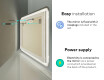 Dizainera LED vannas istabas spogulis ar aizmugurējo apgaismojumu L141 #10
