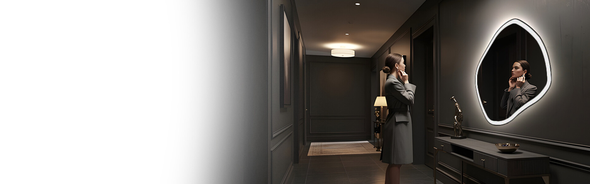 Neregulāri LED spoguļi